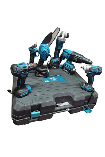 Tech Profesyonel 6 lı Set Spiral Maktap Torklu Matkap Hilti Kırıcı Delici Mak...