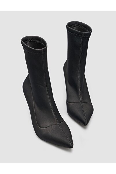 Cabani Stretch Black Women's Heeled Boots