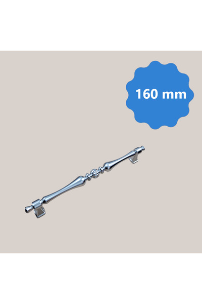 Silver Vezir Mat Krom 160 mm Metal Dolap Çekmece Kulpları