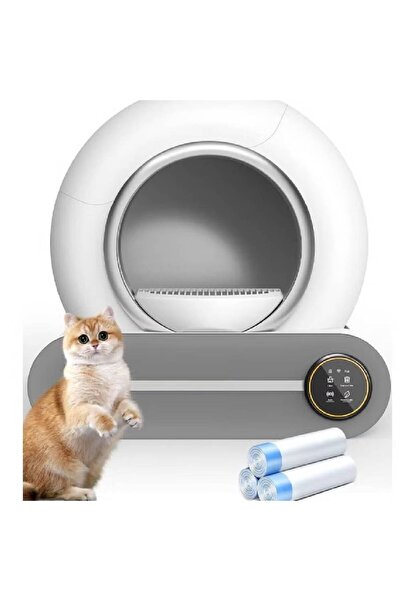 NKX صندوق قمامة ذكي للقطط مزود بنظام هواء نقي كهربائي، وتنظيف تلقائي بالاستشع...