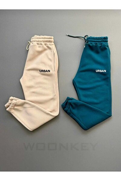 woonkey Urban Jogger Sweatpants – Premium Fleece Fabric – Comfortable Fit – Streetwear 2-Piece Advantageous Package
