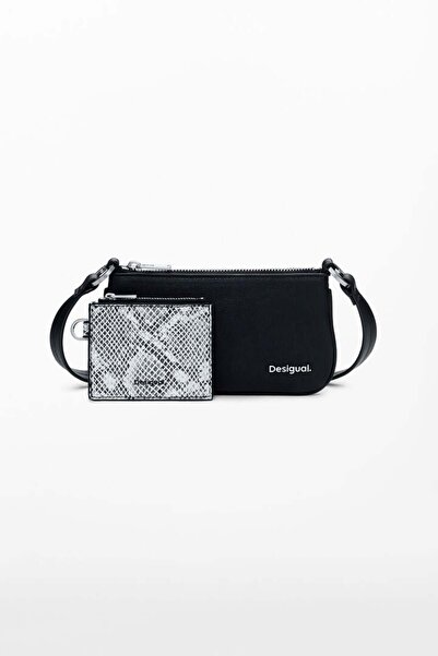 Desi 2-in-1 large snake-print wallet