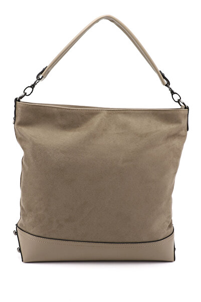 GÖNDERİ(R) Women's Mink Suede Mink Long Strap Hand and Shoulder Bag