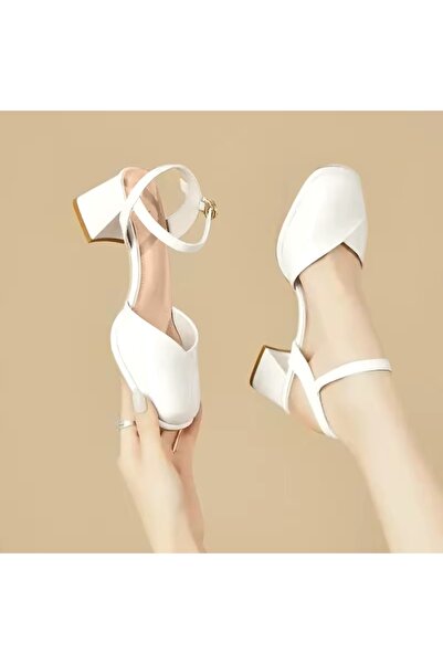 FASHION Elegant Desert Luxe Glossy Block Heels for Women