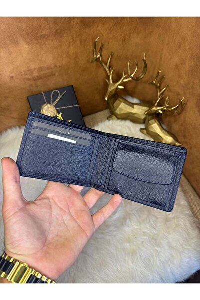 SANAT Leather Sl-620 Genuine Leather Men's Wallet Card Holder – with Coin Compartment