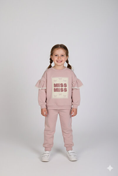 kinderos Set de 2 piese pentru fetiță Miss brodat cu șală - 6310