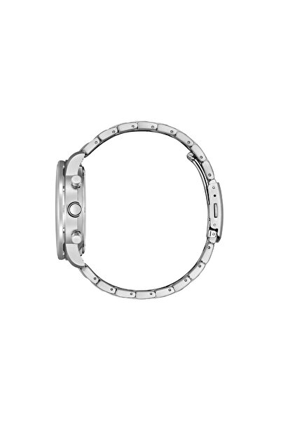 Citizen Eco-Drive CA4500-91A Chronograph "Panda Style" White Dial 44mm Stainless Steel Men's Watch