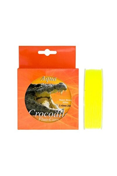 Baracuda Fir de nailon/monofilament Aqua Crocodile Fluo-Carp 600 m, galben fl...