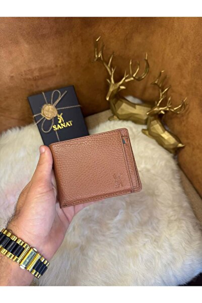 SANAT Leather Sl-620 Genuine Leather Men's Wallet Card Holder – with Coin Compartment