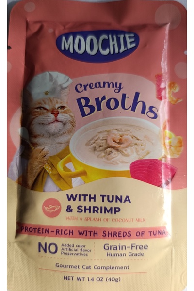 MOOCHIE 40 GR TON BALIĞI & KARİDESLİ ÖDÜL ÇORBASI 4 ADET