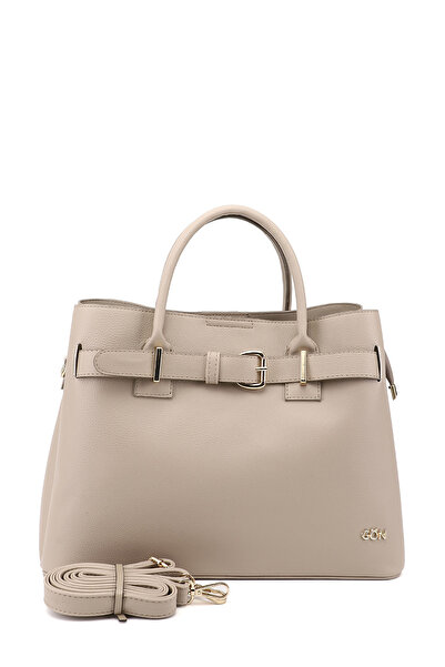 GÖNDERİ(R) Women's Beige Long Strap Hand and Shoulder Bag