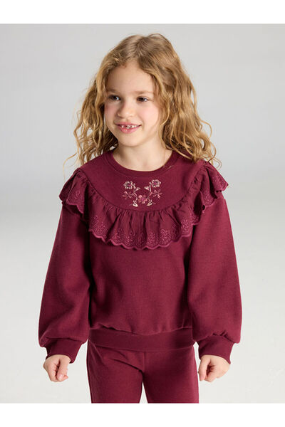 LC Waikiki Girls' Sweatshirt and Pants Set