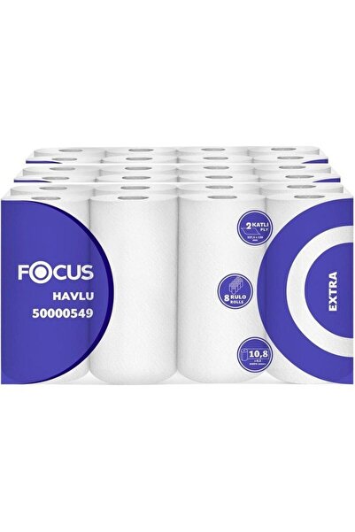 Focus Extra Paper Towel Double Layer 22.75 X 12 cm 90 Sheets - 24 Pieces (50000549)