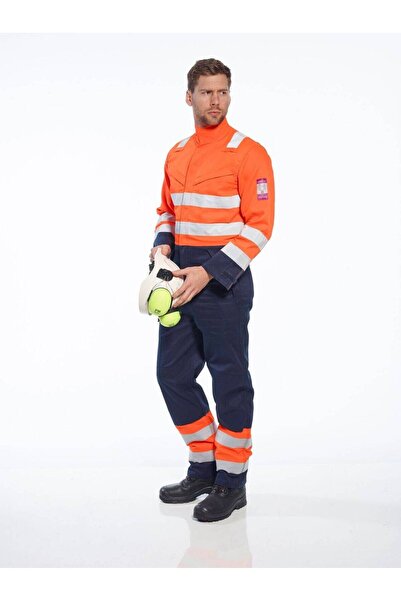 PORTWEST Modaflame RIS Protective Coverall Navy/Orange PORTWEST-MV29 M Orange