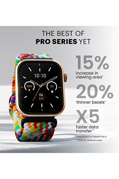 Noise Pro 5 Smart Watch with 1.85" AMOLED Display, BT Calling, DIY Watch Faces, Smart Dock, Producti