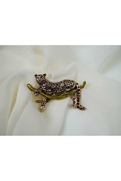 ATELİER TUĞBA BRŞ001 LEOPAR FİGÜRLÜ BROŞ