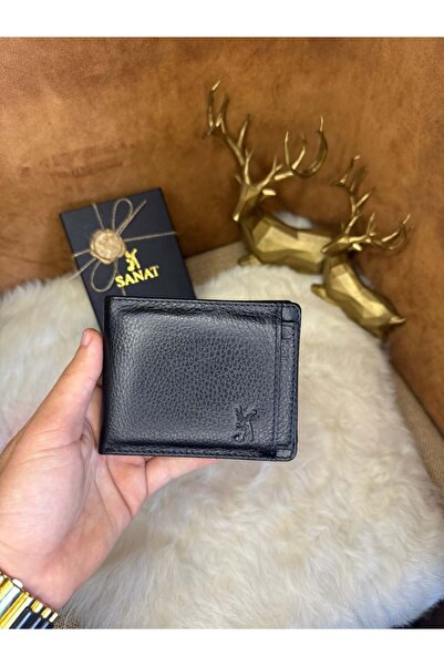 SANAT Leather Sl-620 Genuine Leather Men's Wallet Card Holder – with Coin Compartment