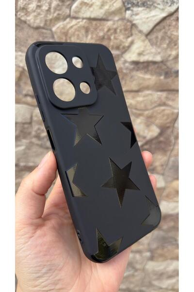 Vip Case Infinix Note 30 Compatible Star Patterned Silicone Shock-Absorbing Classic Protective Rubber Case 277