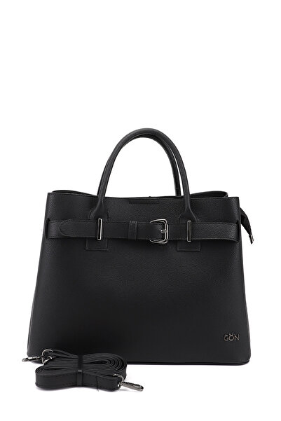 GÖNDERİ(R) Women's Black Long Strap Hand and Shoulder Bag
