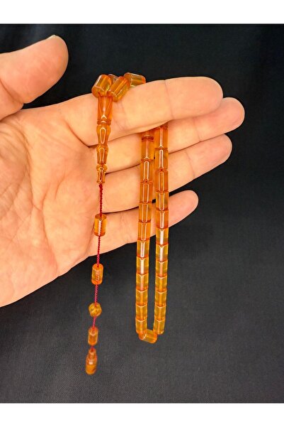 Anemore Collection خرز تسبيح من العنبر الناري مصنوع يدويًا بواسطة إركان تشوبو...