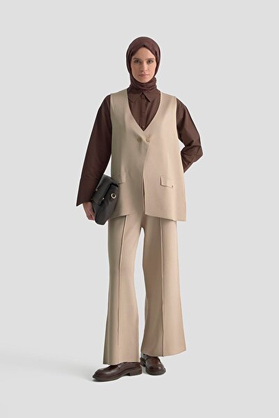 Armine TREND Vest Set Knitting Suit Dark Stone 25Ytd6117