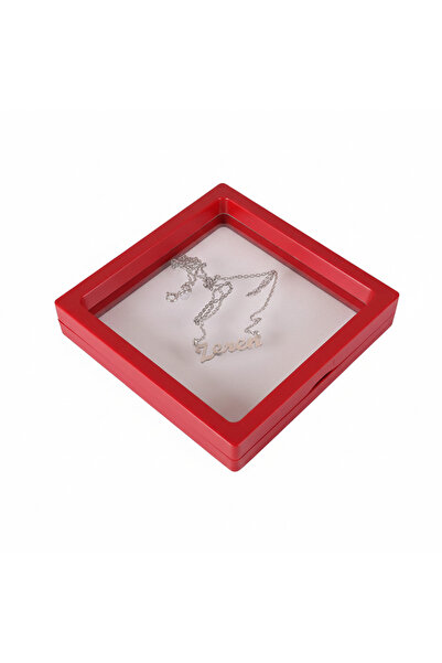 CERCİBAZAAR Souvenir Frame - 11X11Cm (Red - White)