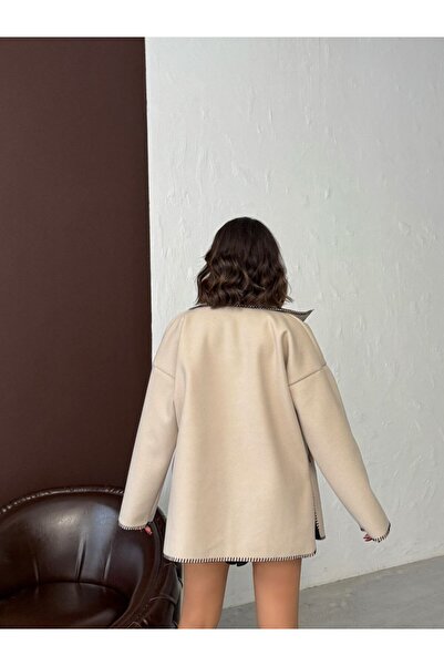 Brood Slit Stitch Patterned Cashmere Jacket