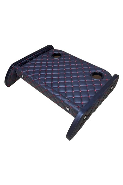 Fiat Ducato Dashboard tray for Fiat Ducato/Jumper/Boxer black with red stitching cup holder