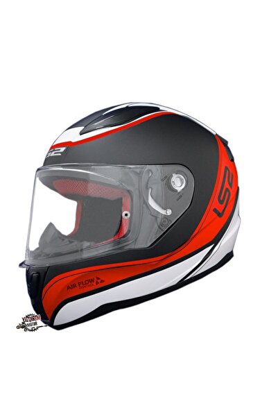 LS2 Rapid Deeper Mat Kırmızı - Siyah Kask