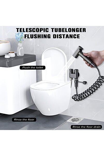 genernic Necomi Stainless Steel Handheld Bidet Sprayer with Adjustable Water Pressure