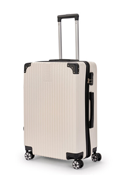 LİMRA 20-inch lightweight travel bag – 360° wheels – durable ABS material – telescopic handle – airplane cabin bag.