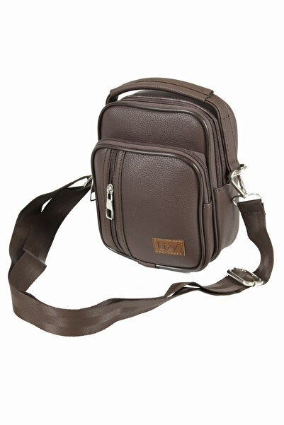 BY LİZY Geantă portofoliu pentru bărbați din piele artificială Lizy 1051-2, maro