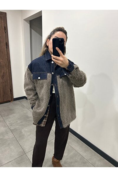 ELİF TARAKÇI BUTİK DENİM GARNELİ BUKLET CEKET