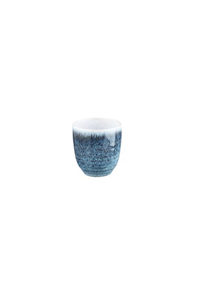 BJORN Set of 6 Coffee cups, COSMOS Azure, glazed ceramic, 150ml, pearl blue