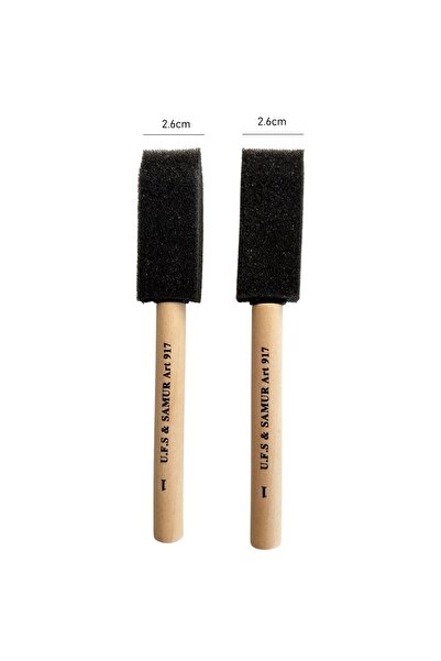 Samur Σετ σφουγγάρια με ξύλινη λαβή, για βαφή δαπέδων, βαφή χαρτιού, ζωγραφική-2 τεμάχια