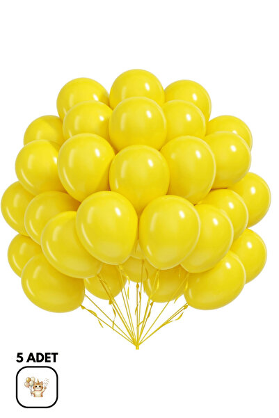 BALOMİS Sarı Doğum Günü Ve Parti Süsleme Balonu
