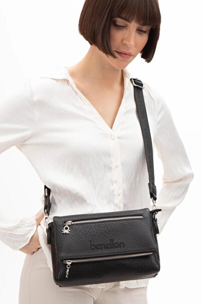 United Colors of Benetton Kadın Çapraz Çanta BNT1476 Siyah