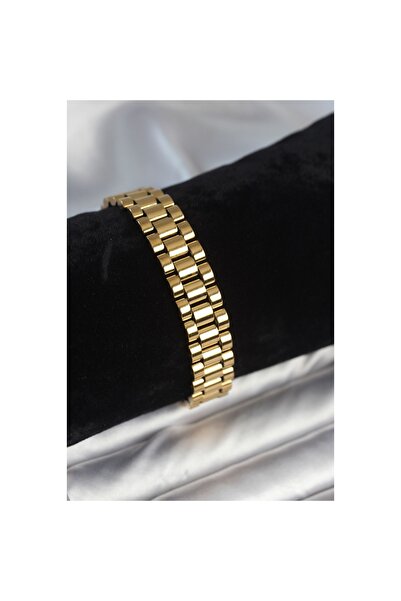 Butik 316L Steel Gold Color 12 mm Thickness Men's Bracelet - Lisinya