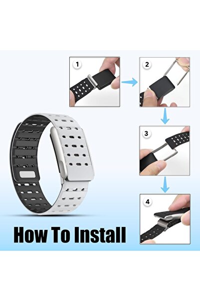 Specton Magnetic Silicone Sport Replacement Band Compatible with WHOOP 5.0 (One/Peak/Life/MG)