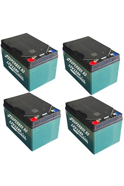 Chilwee Set de 4 baterii pentru trotinetă electrică, 48 V 12 Ah