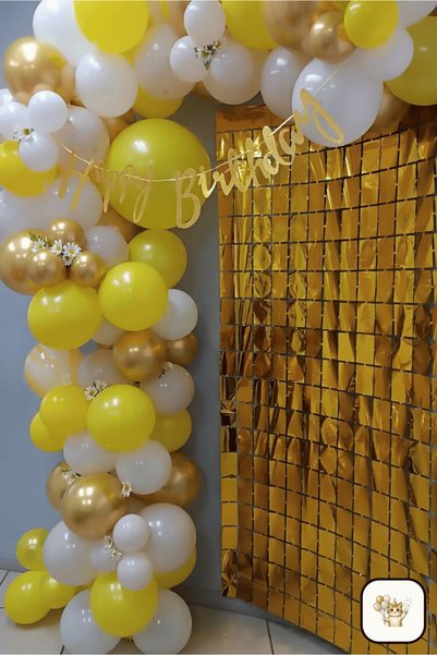 BALOMİS Yellow Balloon Background and Venue Decoration Decoration Balloon