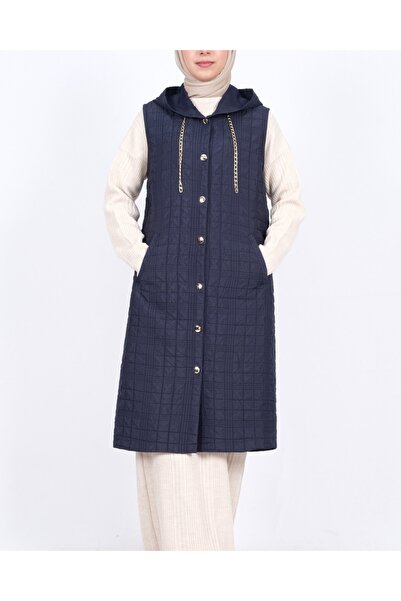 HİJABAYA Яке с качулка, велкро джобове и велкро затваряне