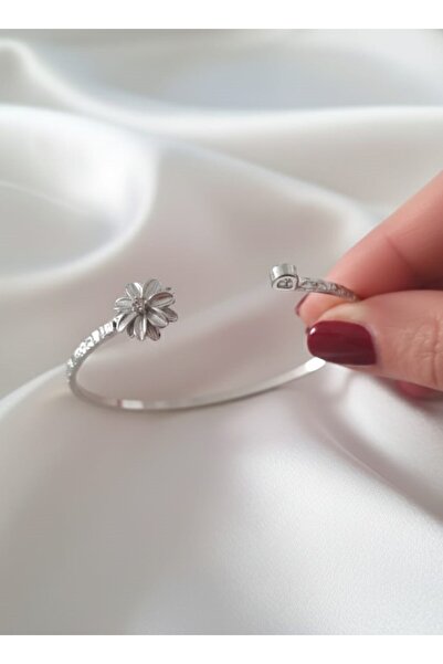 Süspüs Accessories Silver Color Adjustable Tattoo Clasp Birth Month Flower Br...