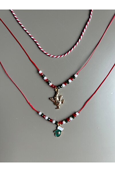 UMA Kids New Year's Themed Charm Beaded Design Bracelet Set - 2 Pieces