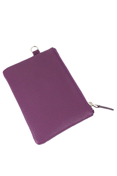 Metropolitan Mpcuz 103 Women's Unisex, Genuine Leather, Wallet Card Holder Plum
