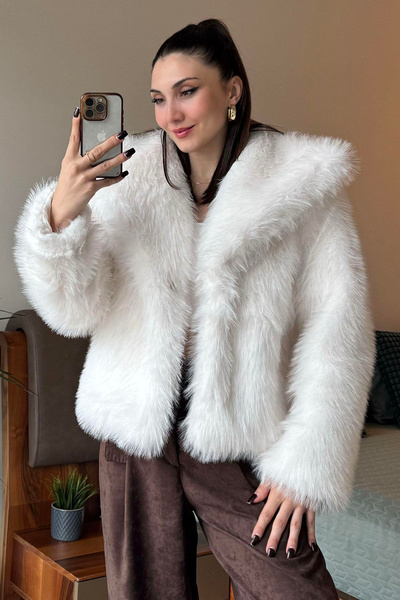 IŞILDA FASHION Işılda Premium Faux Fur Coat
