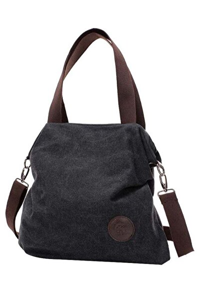 Generic Large Capacity Shoulder Bag Black