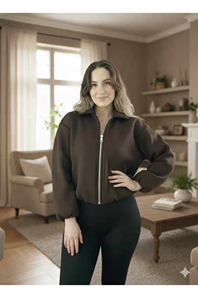 mooishan Novel Shirt Collar Short Polyester Jacket