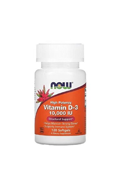 Now Foods Vitamina D-3 10.000 UI, 120 capsule moi -
