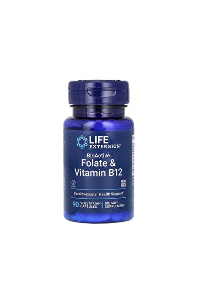 Life Extension BioActive Folate & Vitamin B12 - 90 capsules
